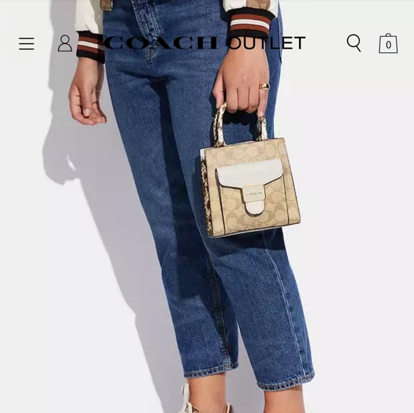 Coach Mini Pepper Crossbody In Signature Canvas - Picture 5 of 6